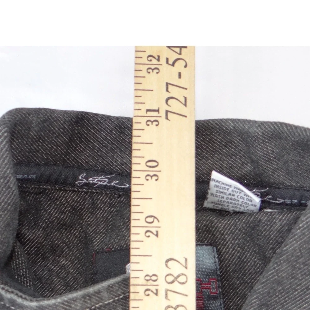 Southpole Mens XL Faded Black‎ Denis Jacket Contrast Stitch Streetwear Y2K